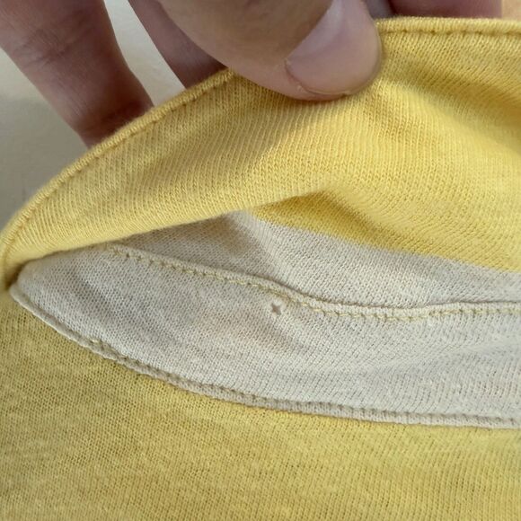 NEW J Crew Shirt Women’s Small Butter Yellow Rugby Striped Polo Knit Y2K Preppy - Picture 8 of 14